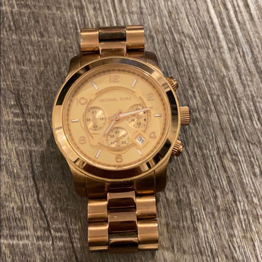 Rose Gold Michael Kors Large Watch
